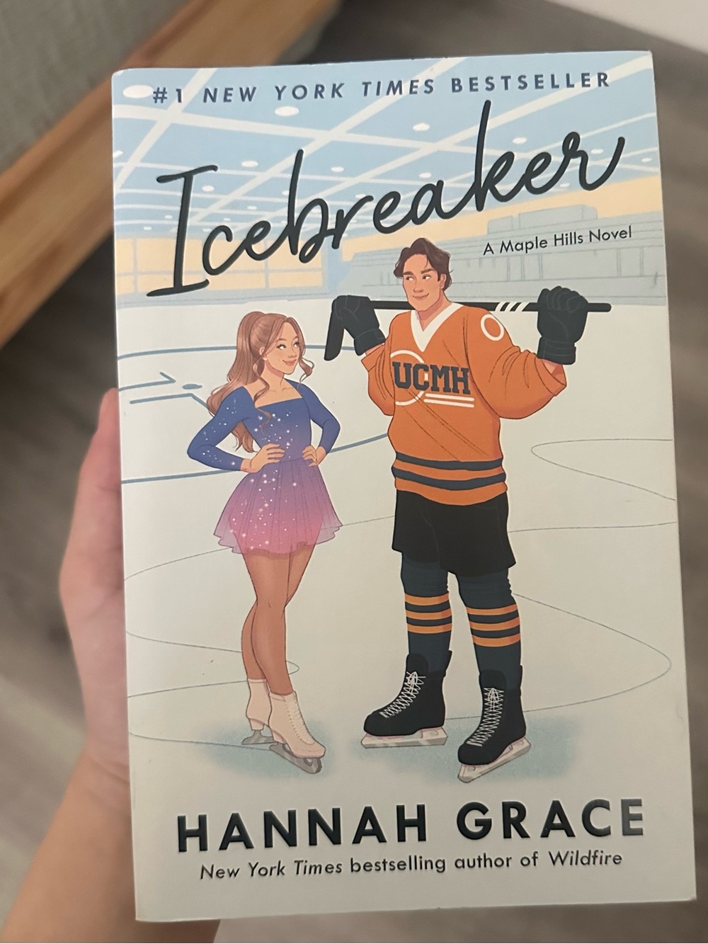 Icebreaker by Hannah Grace - White, Blue & Orange Cover